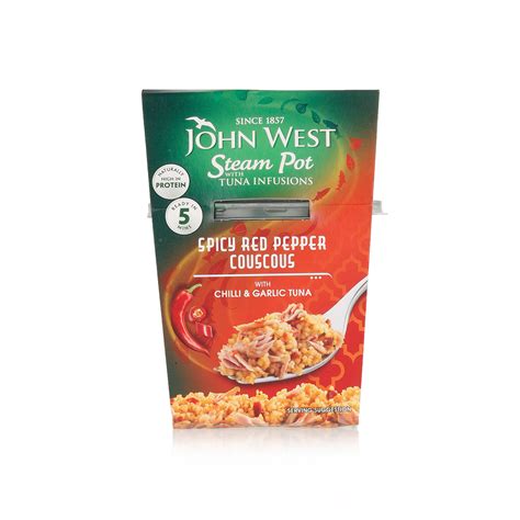 John west salmon and couscous. John West Steam Pot spicy red pepper couscous with chilli ...