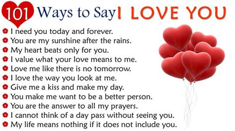 Most Unique Ways To Say I Love You Romantic And Beautiful