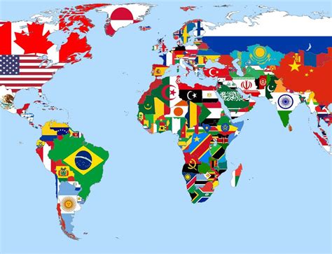 Image Associée Flags Of The World World Map Poster Flag