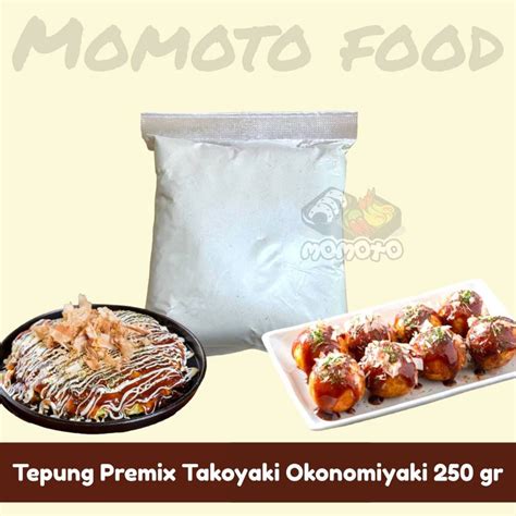 Jual Tepung Premix Takoyaki Okonomiyaki Halal 250 Gram Shopee Indonesia