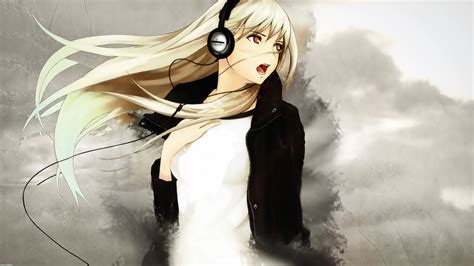 Gambar Anime Girl Listening To Music Gif Animegif77