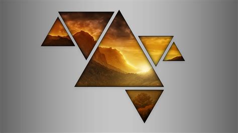 Wallpaper Abstract Mountains Triangle 2560x1440 Tezzy2k 1405611