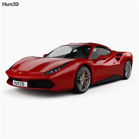 Ferrari 488 Gtb 2016 3d Model Hum3d