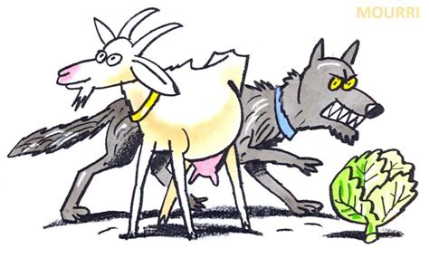 Goat Wolf And Cabbage By Mourri On Deviantart