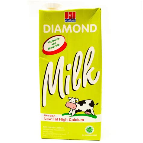 Diamond Uht Milk Low Fat High Calcium 1000ml Raisa