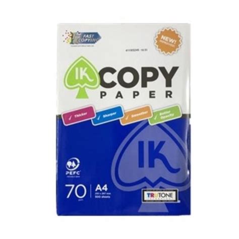 Ik Copy A4 Paper 70gsm 100 Sheetspack Shopee Malaysia