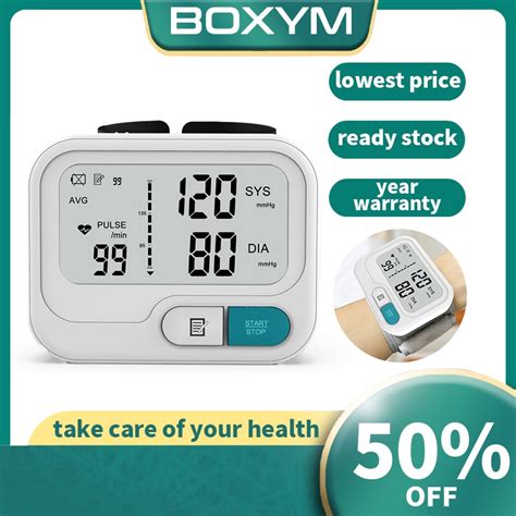 Boxym Digital Lcd Wrist Blood Pressure Monitor Electric