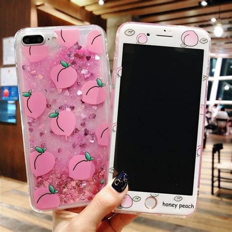 Cute Peach Pattern Iphone Case Iphone Cases For Iphone X Xs Max Xr 6