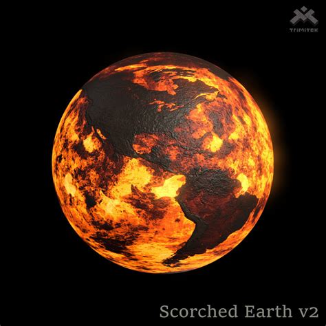 3d Model Scorched Earth V2 8k Pbr Vr Ar Low Poly Animated Cgtrader