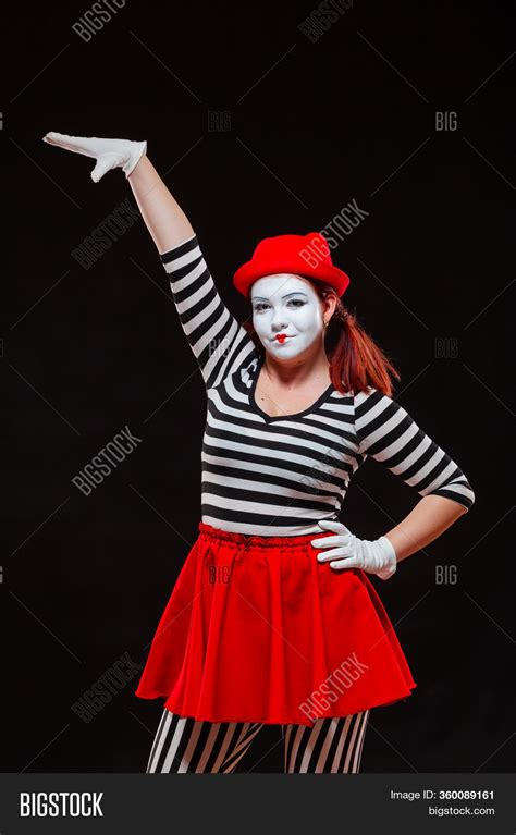 Portrait Female Mime Image And Photo Free Trial Bigstock