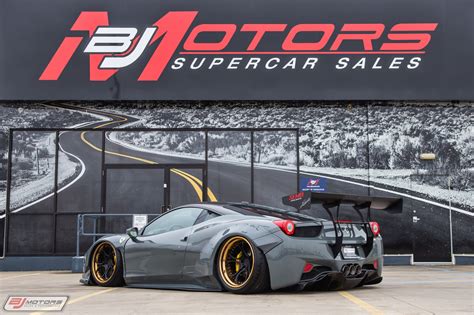 The front end has almost disintegrated, and airbags have deployed. Used 2010 Ferrari 458 Italia Liberty Walk Sema Show 458 For Sale ($259,000) | BJ Motors Stock ...