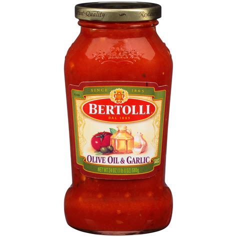 Bertolli Olive Oil And Garlic Pasta Sauce 24 Oz