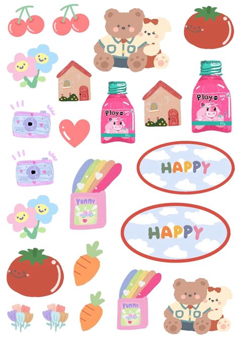 940 Korean Aesthetic Stickers Png Images 4kpng