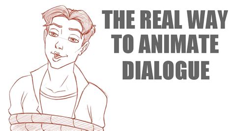 2d Animation How To Animate Dialogue Youtube