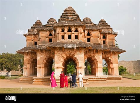 Lotus Mahal Hampi Karnataka India Stock Photo Alamy