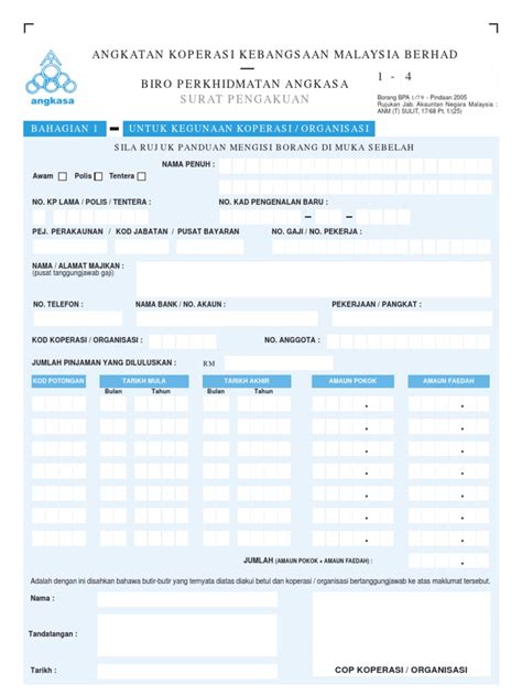 Borang biro angkasa (bpa 1/79 form) borang amanah raya (arb certificate & pemohon atau salinan) borang lampiran tambahan (mbsb addendum) borang temanku; Borang Biro Angkasa Bpa 1 79 Download