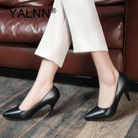 Yalnn Fashion New 2019 High Heels Mature Classic Woman Wedding Women