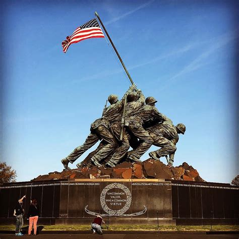 Marine Corps War Memorial In Arlington