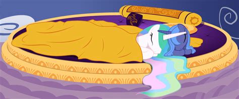 Luna And Celestia Sleeping By Nimaru On Deviantart