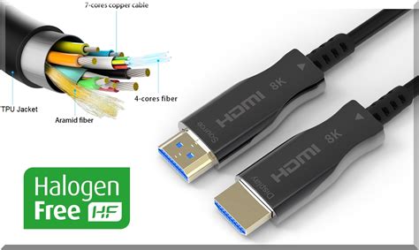 Paugge AOC Halogen Free Fiber Hdmi 2 1 Cable 100m Paugge