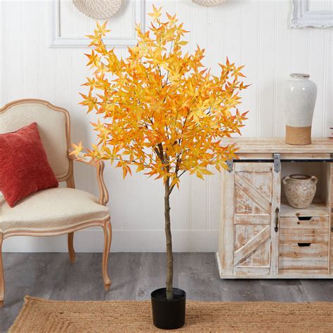 5 Autumn Maple Artificial Tree Nearly Natural