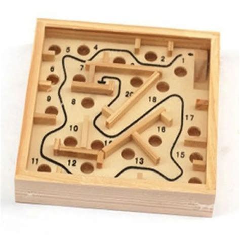 115115 Cm Educational Wooden Toys Maze Game Handheld Maze Wooden