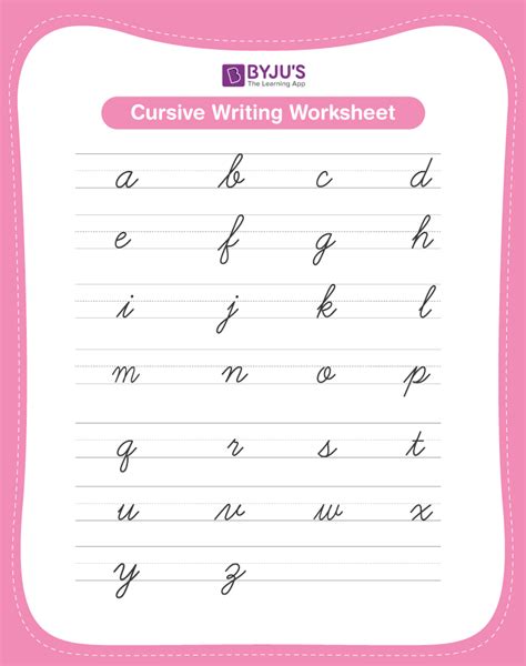 How To Write Cursive Worksheets Worksheets For Kindergarten