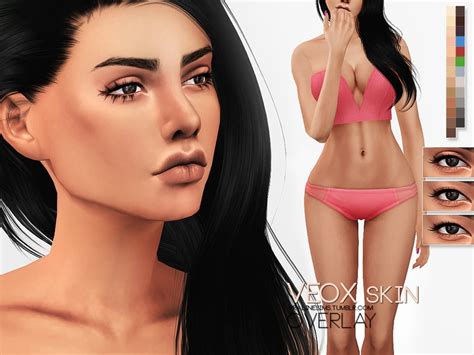 Sims 4 Ccs The Best Veox Skin Overlay By Pralinesims