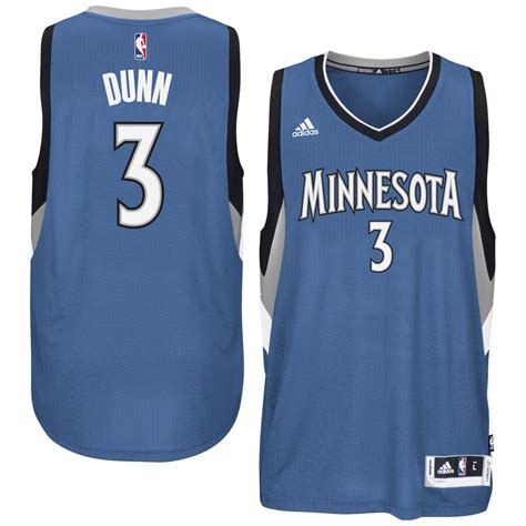 Adidas Kris Dunn Minnesota Timberwolves Blue Swingman Climacool Jersey