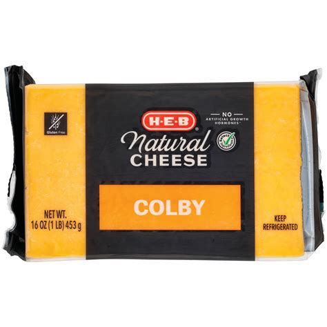 h e b select ingredients colby cheese shop cheese at h e b