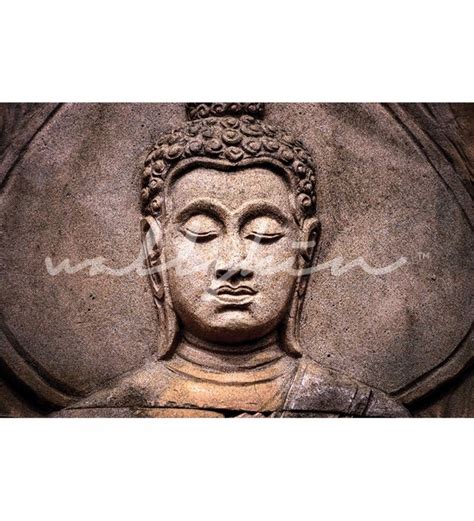 Buy Brown Non Woven Paper Buddha Stone Wallpaper By Wallskin Online