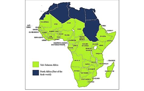 Location Of Sub Saharan Africa Source Download Scientific Diagram