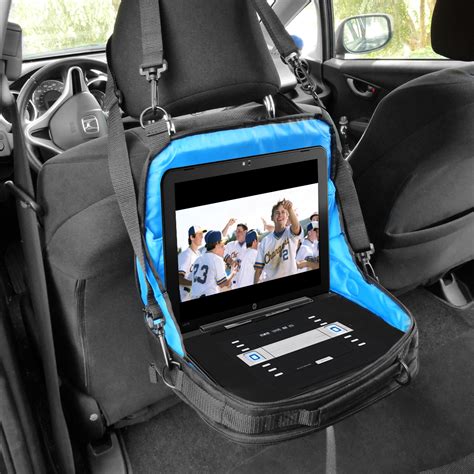 Portable Dvd Player Case And Car Headrest Mount W Pockets And Scratch Free