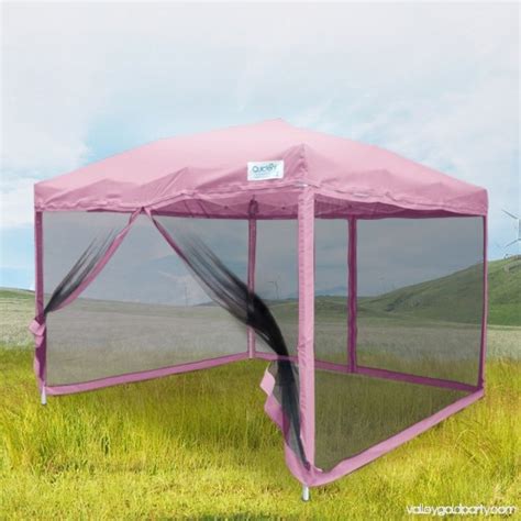 Quictent 10x10 Ez Pop Up Canopy With Netting Screen House Instant