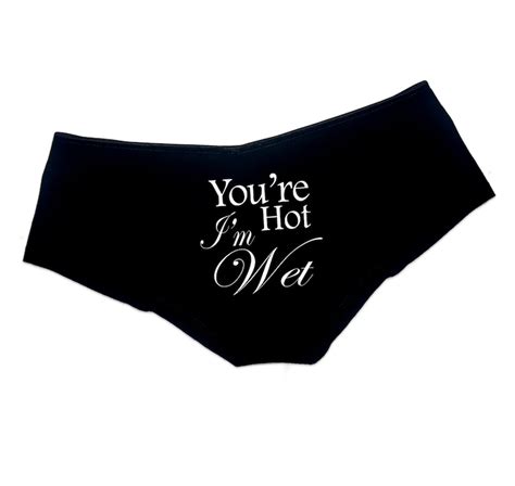 Youre Hot Im Wet Panties Booty Womens Underwear Etsy