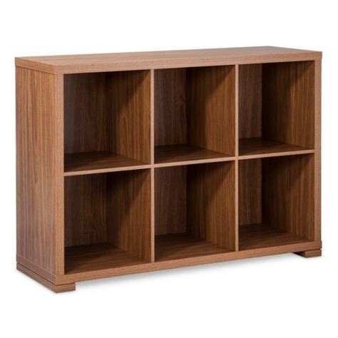 Traditional bookcase with lateral file drawer in vintage walnut finish fc design color: Threshold™ 6-Cube Horizontal Storage Organizer - Walnut ...