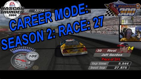 Nascar Thunder 2004 Career Mode S2 R27 Sylvania 300 Youtube