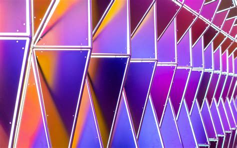 Download Wallpaper 3840x2400 Triangles Shapes Edges Colorful 4k