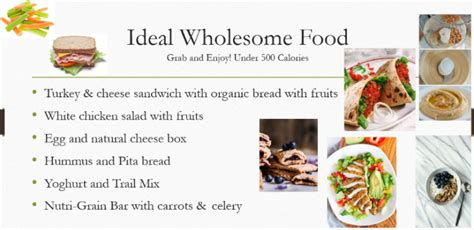 Wholesome Choice A Healthy Choice Of Wholesome Food