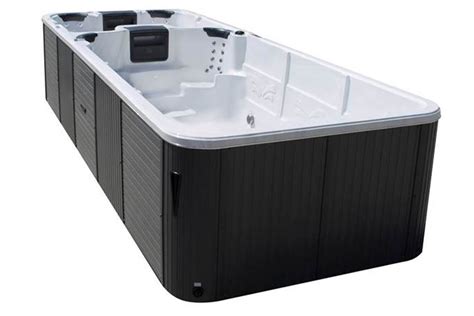 Innensauna im gartenhaus oder speziell als sauna entworfene gartensaunen: Schwimm-Spa Aquatic 7 - Swimspas - Whirlpool's