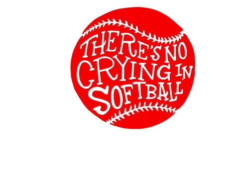 Download them for free and start now your diy projects with these free vectors. There's No Crying In Softball SVG Print DXF or
