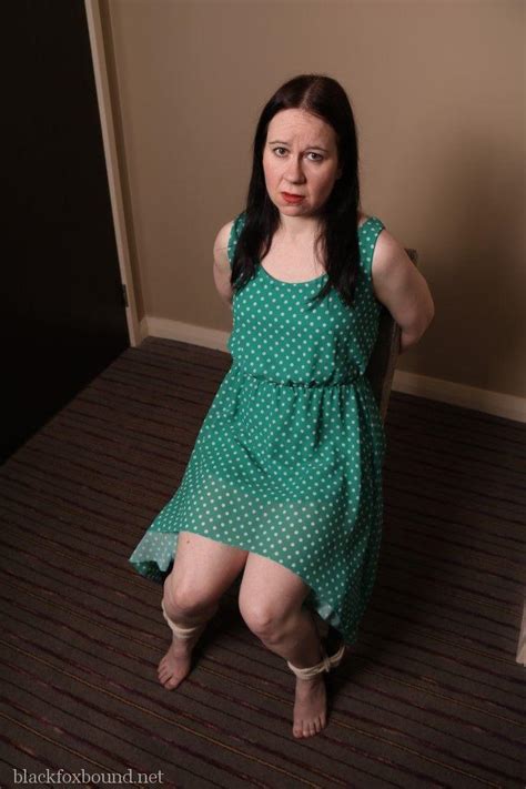 Pervert Catches Woman In Green Polka Dot Dress And Ties Her To Chair Free Nude Porn Photos