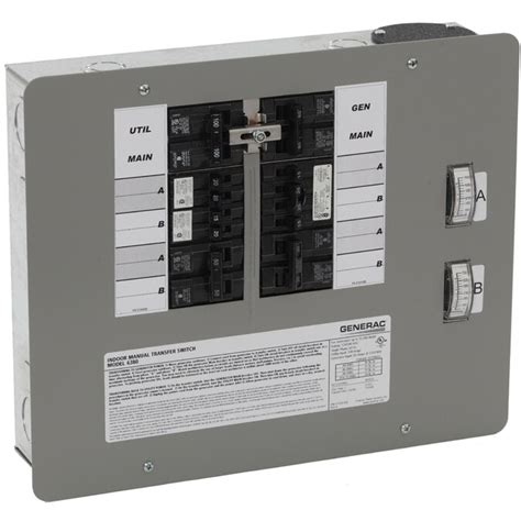 Generac 50 Amp Indoor 12 Circuit Transfer Switch In The Generator