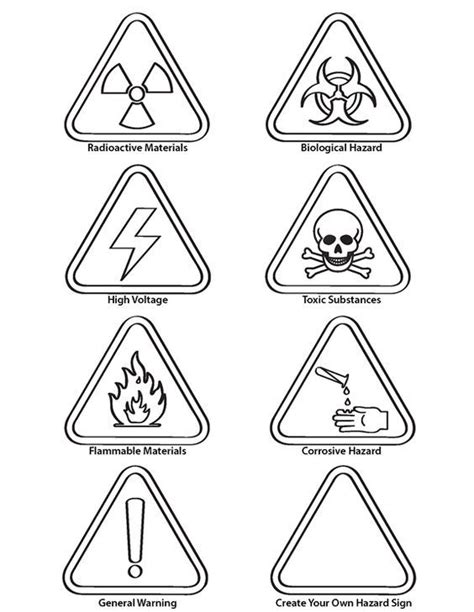 Free Safety Signs Coloring Pages Download Free Safety Signs Coloring