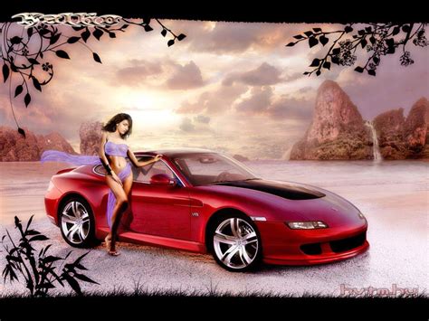 Car Tm Sexy Girls And Stunning Cars Wallpapers Part V