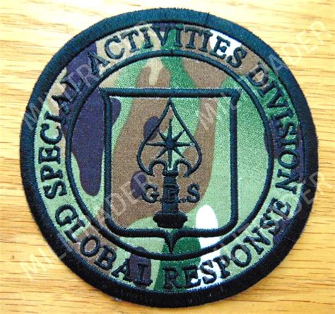 Cia Global Response Grs Special Activities Division Patch Iron On