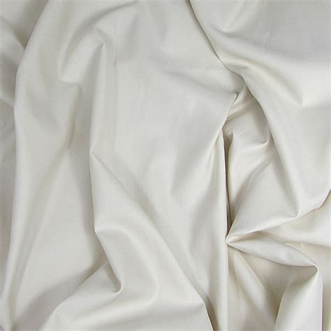 By The Yard Cotton Sateen Fabric Solid White Cotton Fabric Visual Arts