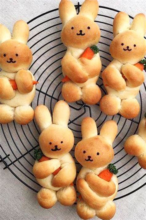 Food Ideas For Easter Bunny Rabbit Shaped Food Creative Rolls And