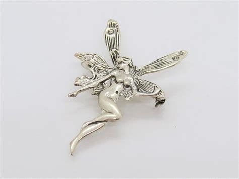 Vintage Sterling Silver Fairy Pin Brooch Sterling Silver Pins Vintage