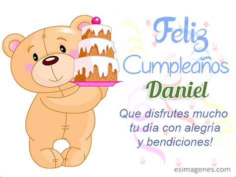 Feliz Cumpleaños Daniel Tarjetas Con Nombres Cumpleaños Imágenes